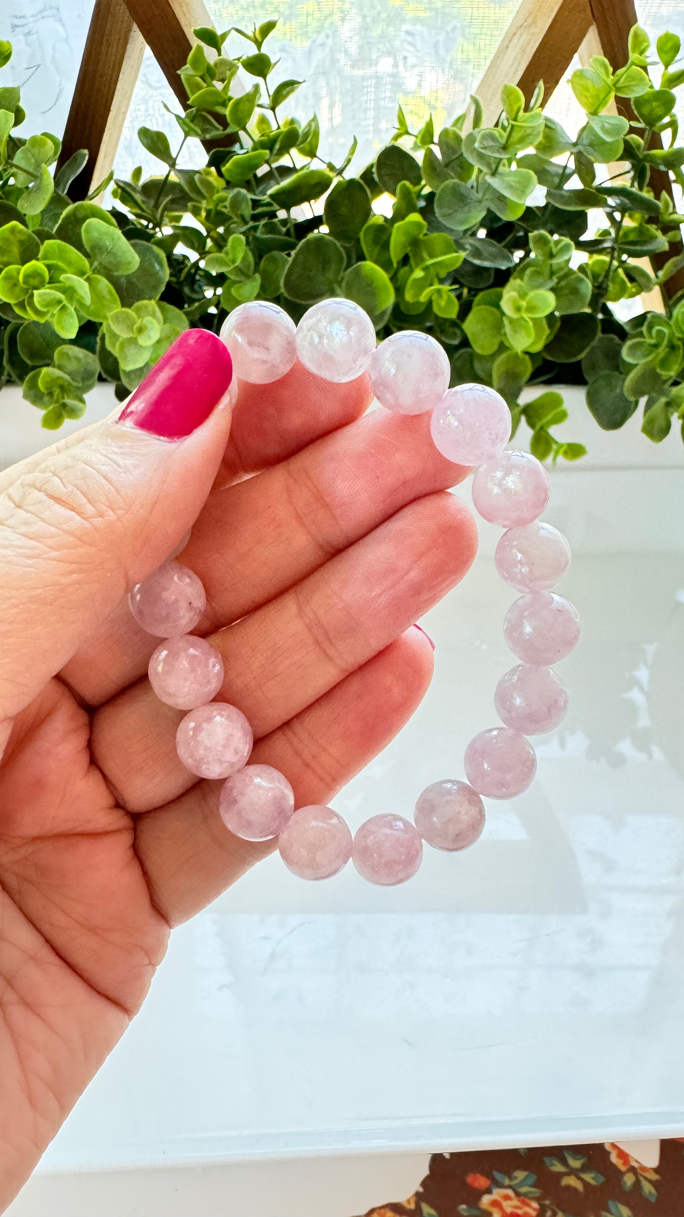 Bracelet En Lépidolite - Perles 10 Mm - Neuf Avec étiquettes - Bijou Pierre Naturelle