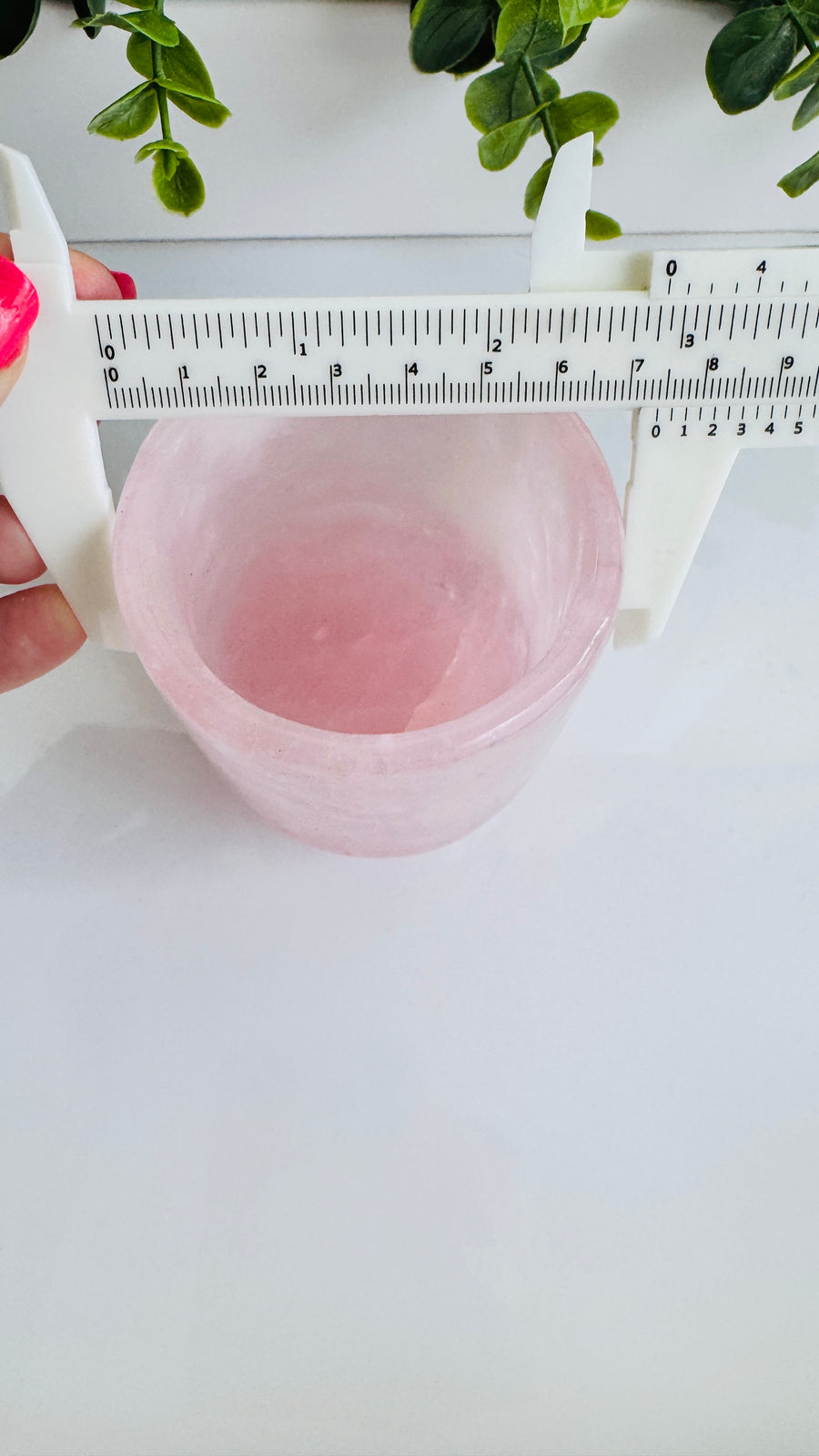 AAA Grade Rose Quartz Cup Large 4