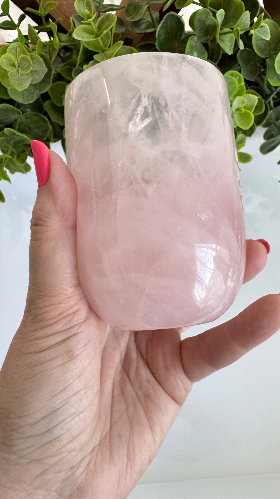 AAA Grade Rose Quartz Cup Large 4