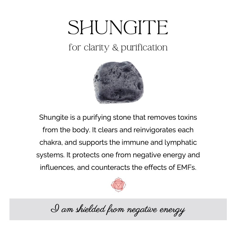 Shungite 8 mm Bracelet for EMF and Protection, Stretchy