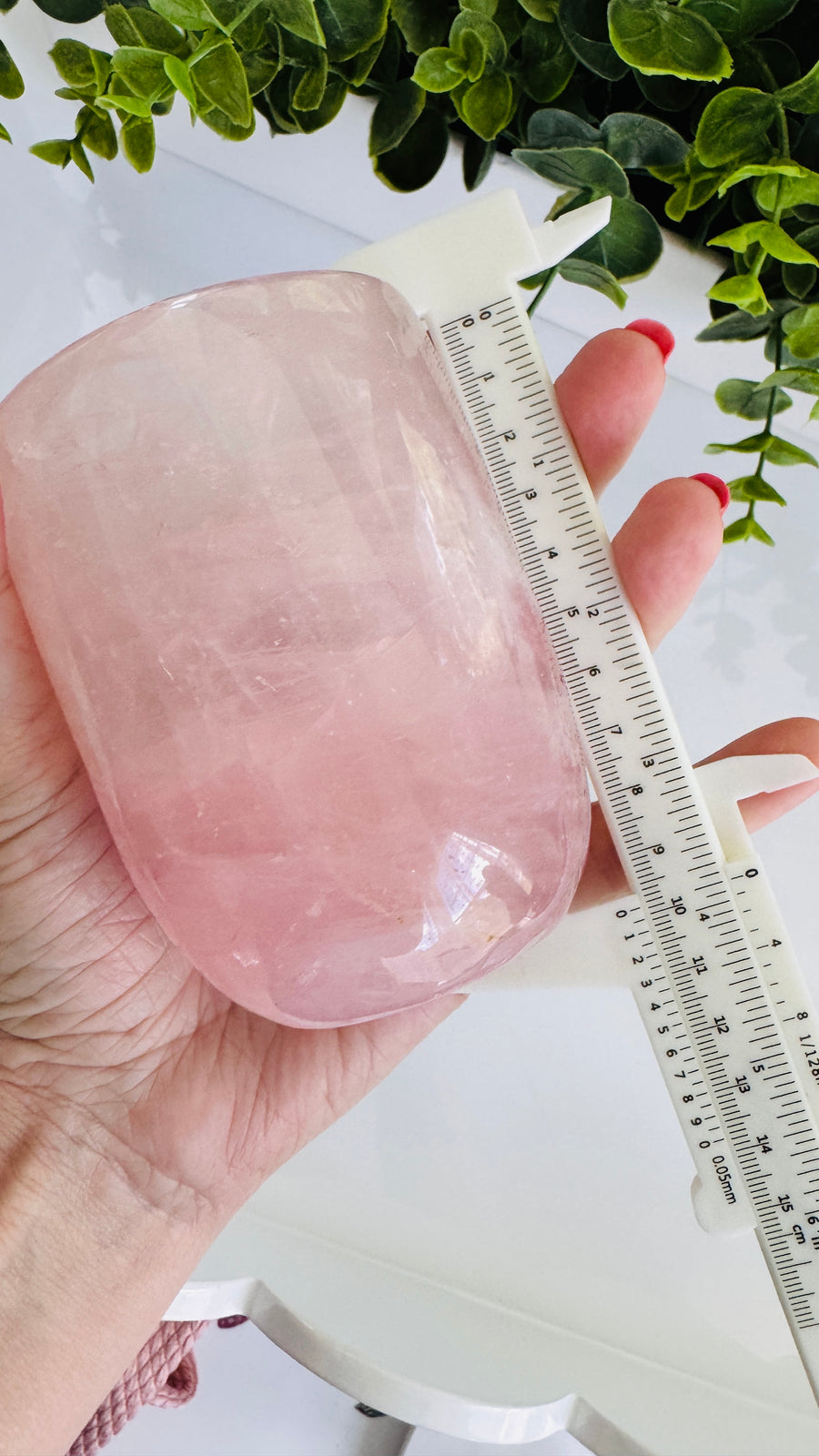 AAA Grade Rose Quartz Cup Large 4
