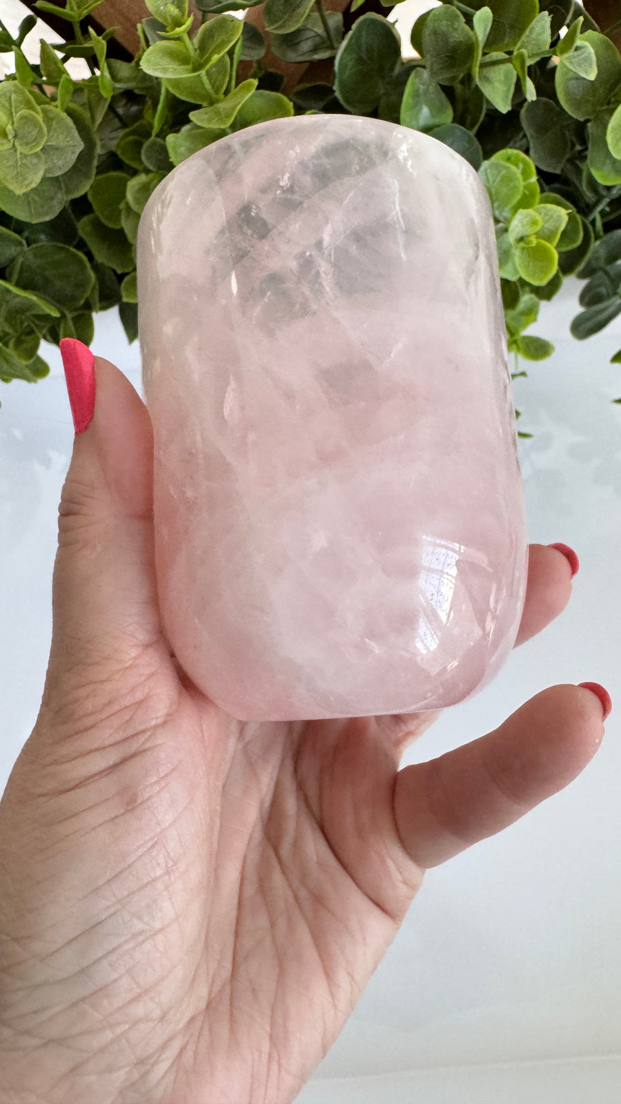 AAA Grade Rose Quartz Cup Large 4