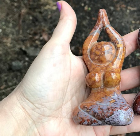 Sea Jasper Yoga Goddess for Healing 4.3