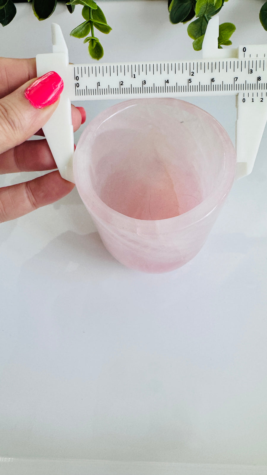 AAA Grade Rose Quartz Cup Large 4