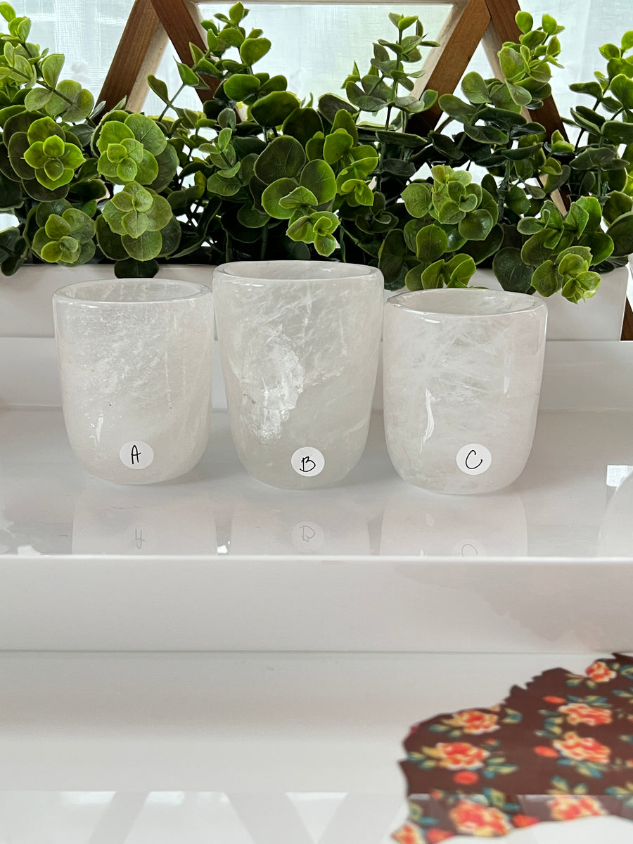 Clear Quartz Cup, Choose Your Favorite