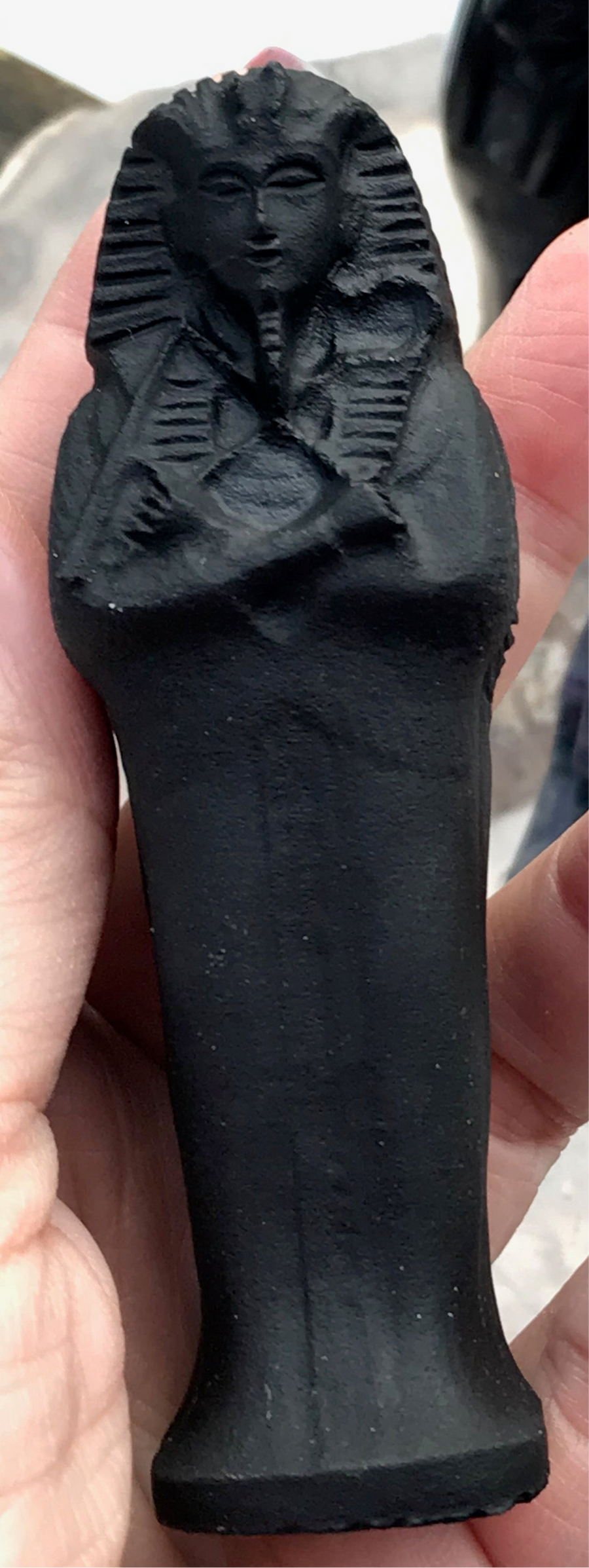 Egyptian Pharaoh Mummy, Black Obsidian