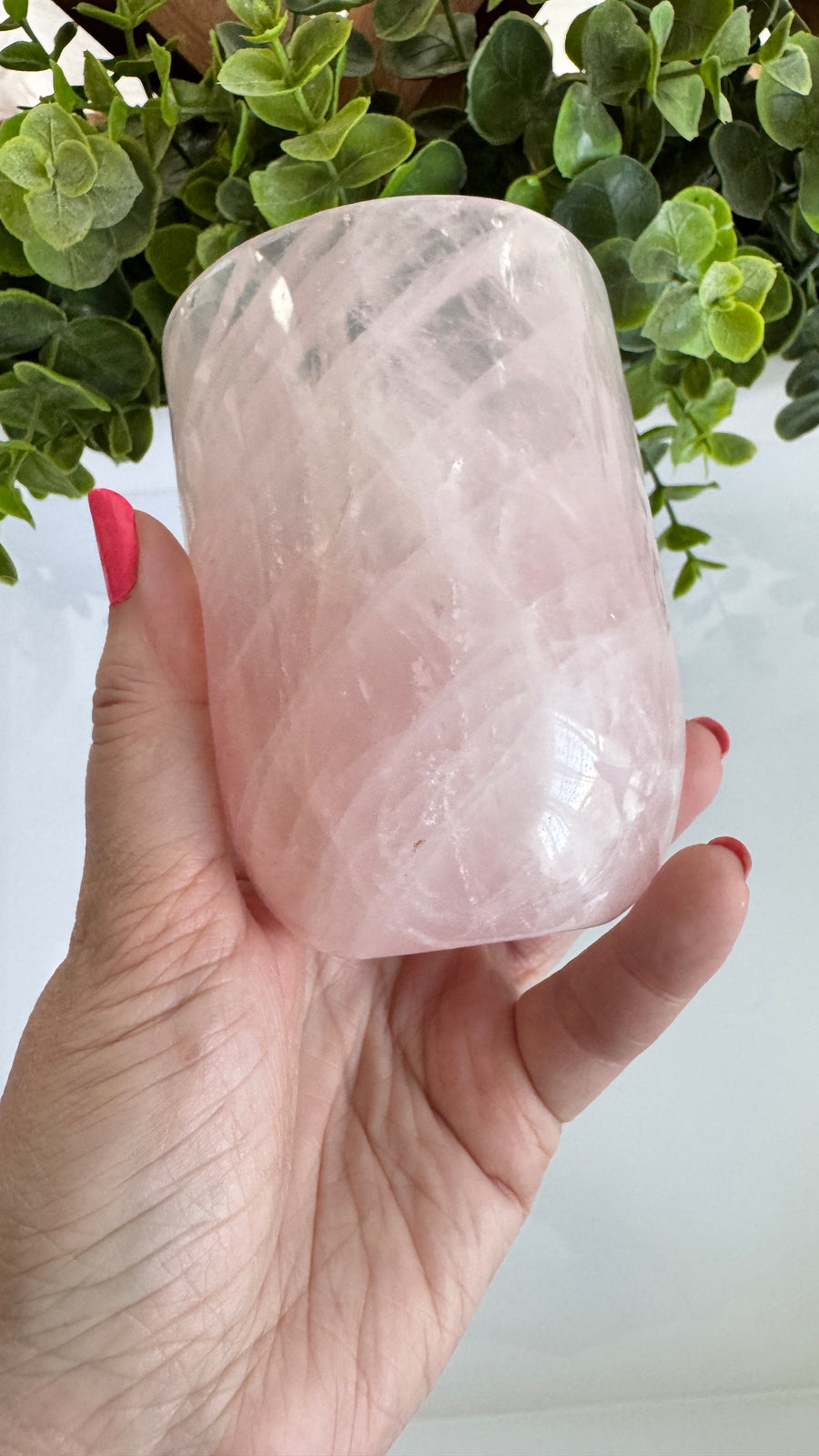 AAA Grade Rose Quartz Cup Large 4