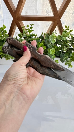 Owl Athame for Boundaries and Wisdom, Hand-Carved Jade Stone 7