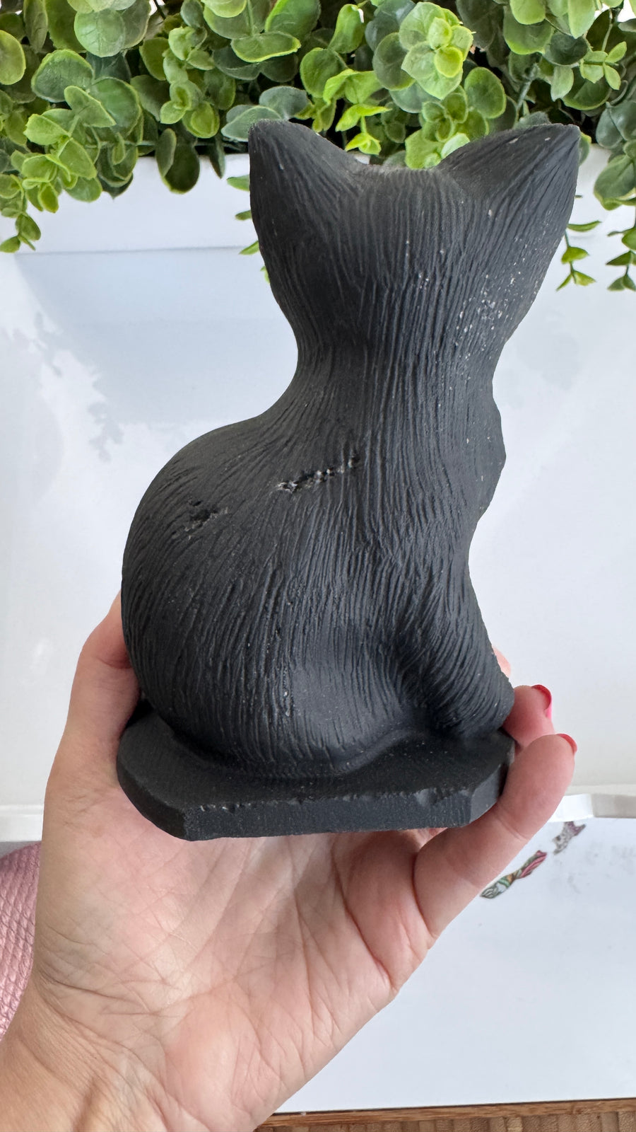 Huge Black Obsidian Cat 6