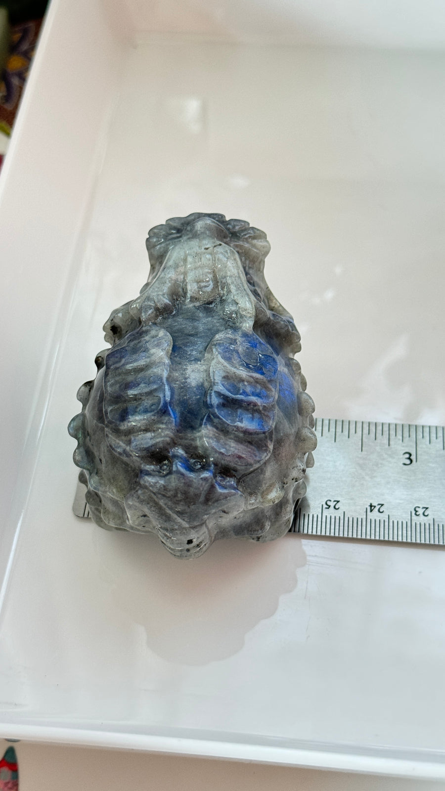 Lucky Crystal Dragon Turtle, Labradorite  - B - 3 x 2 x 2