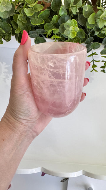 AAA Grade Rose Quartz Cup Large 4