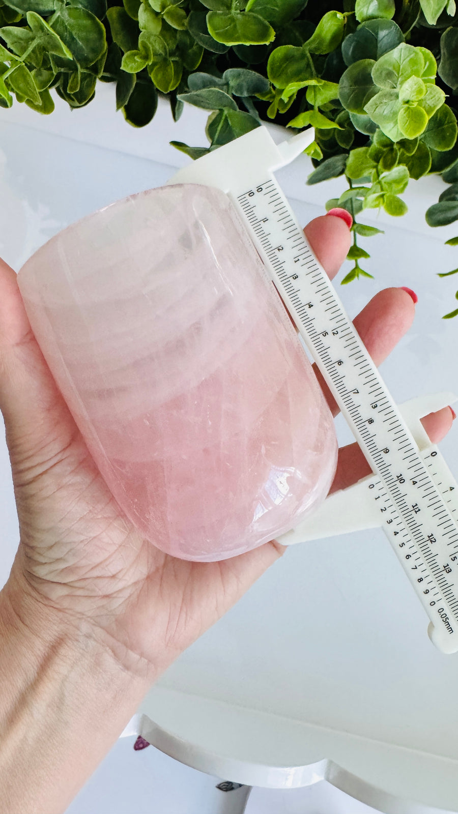 AAA Grade Rose Quartz Cup Large 4