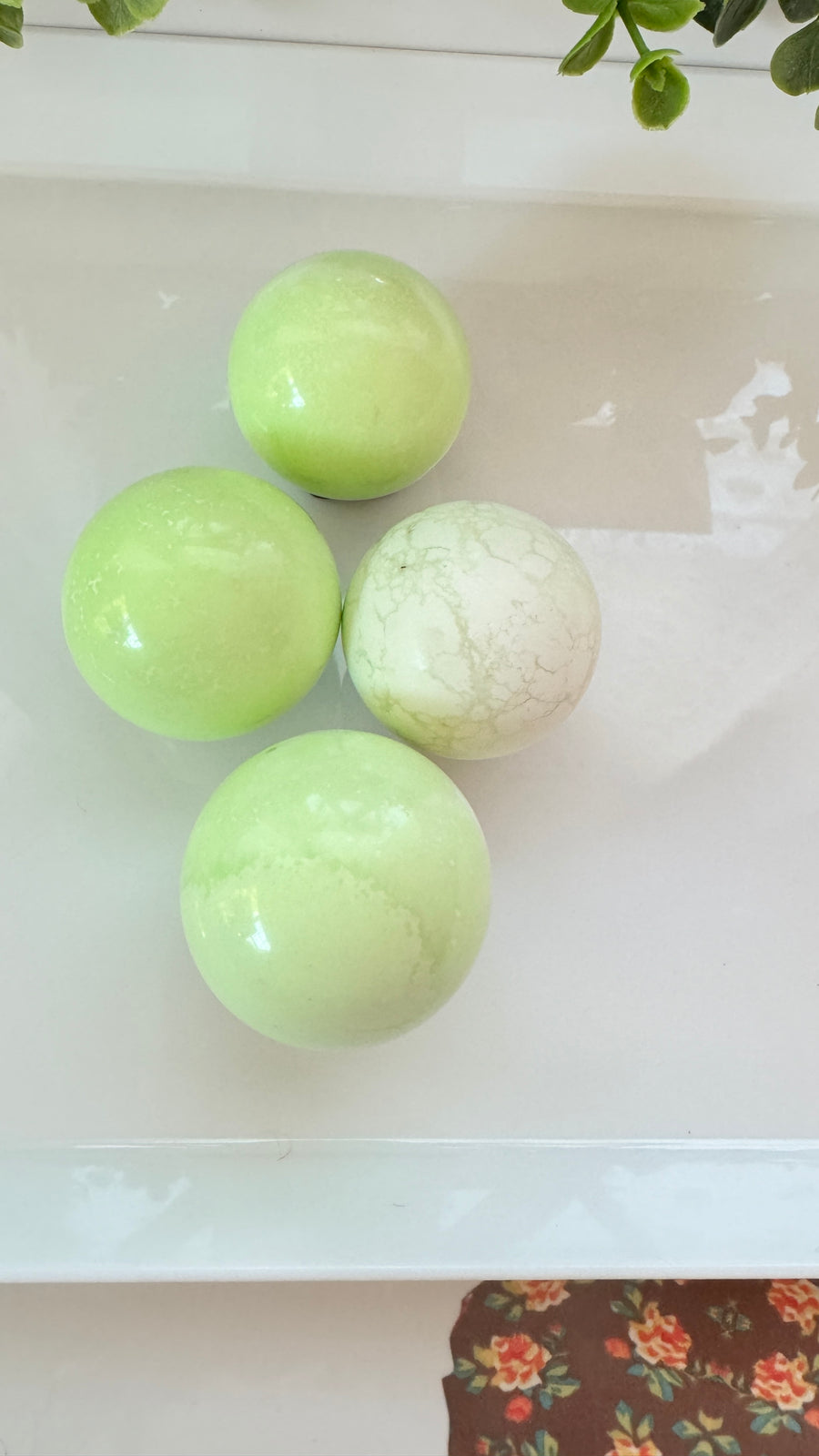 Chrysoprase Sphere for Hope and Perspective, Citron Magnesite, You Pick!