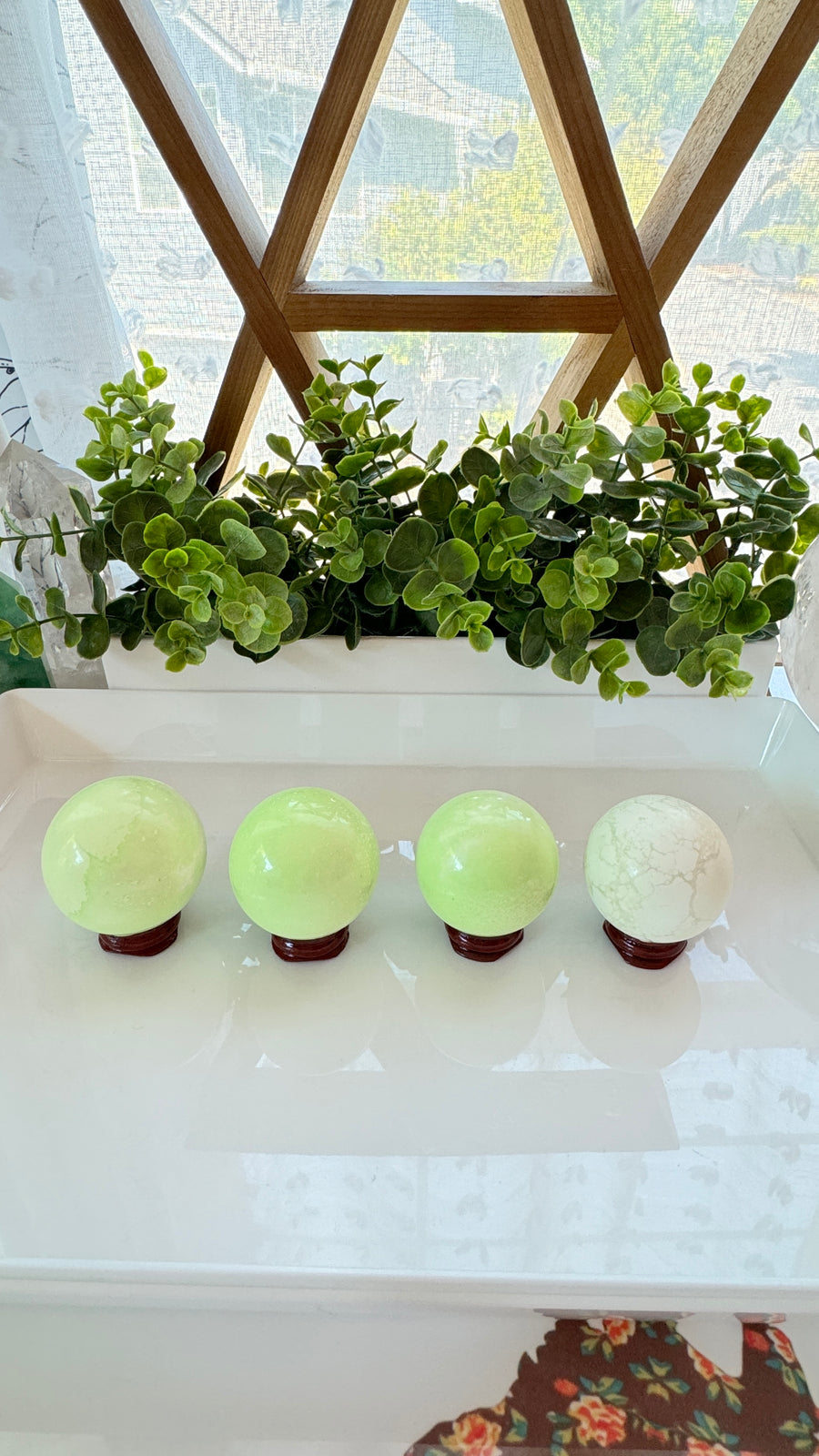Chrysoprase Sphere for Hope and Perspective, Citron Magnesite, You Pick!