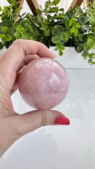 Large Lucky Rose Quartz Egg for Love Expansion (E)