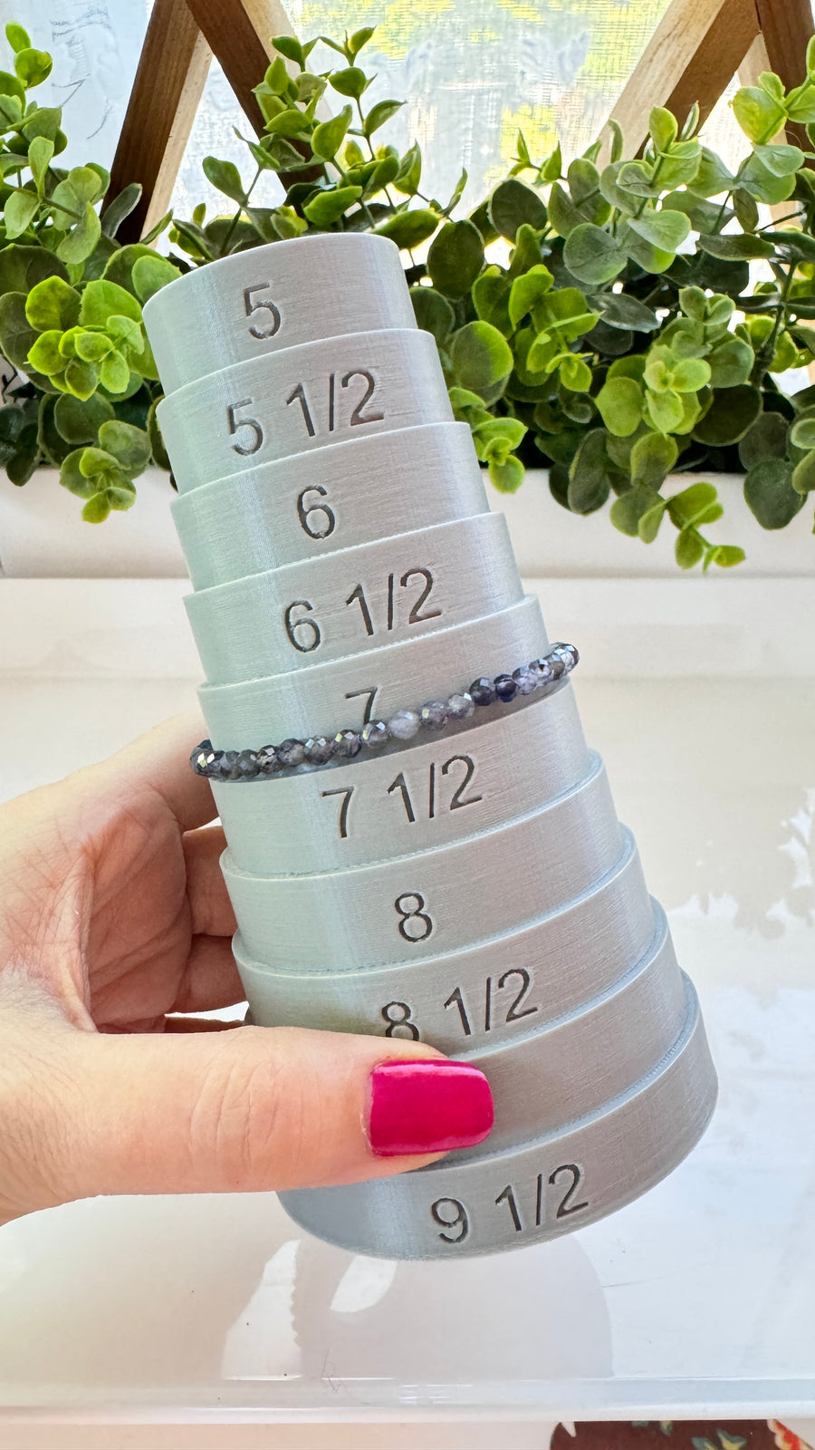 Iolite 4 mm Faceted Bracelet for Psychic Abilities, Stretchy