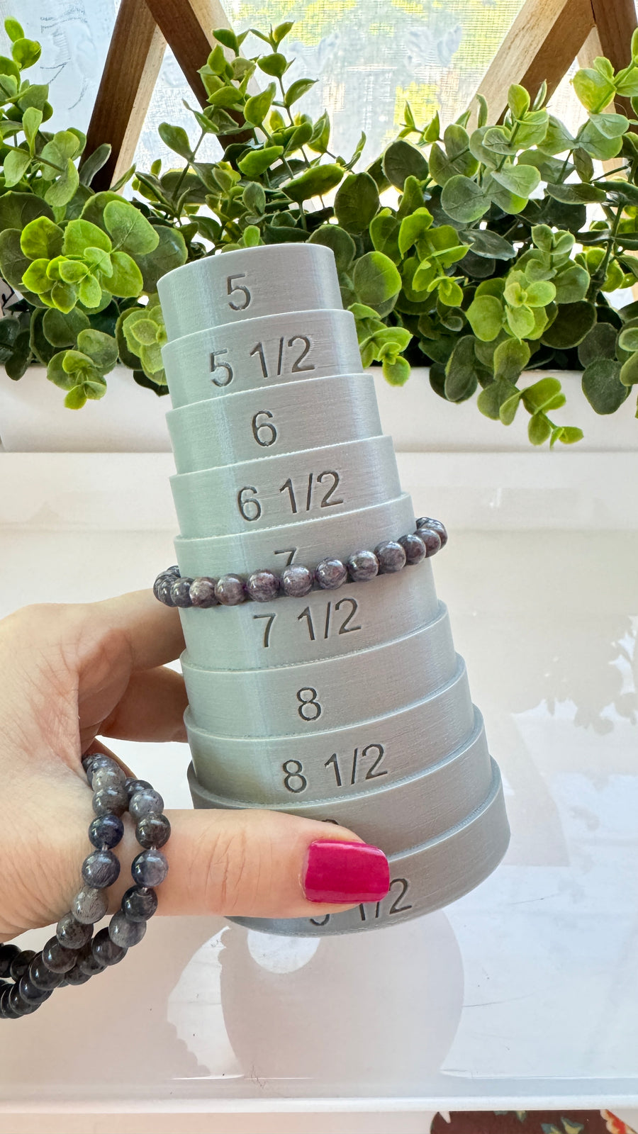Iolite 7 mm Bracelet for Psychic Abilities, Stretchy