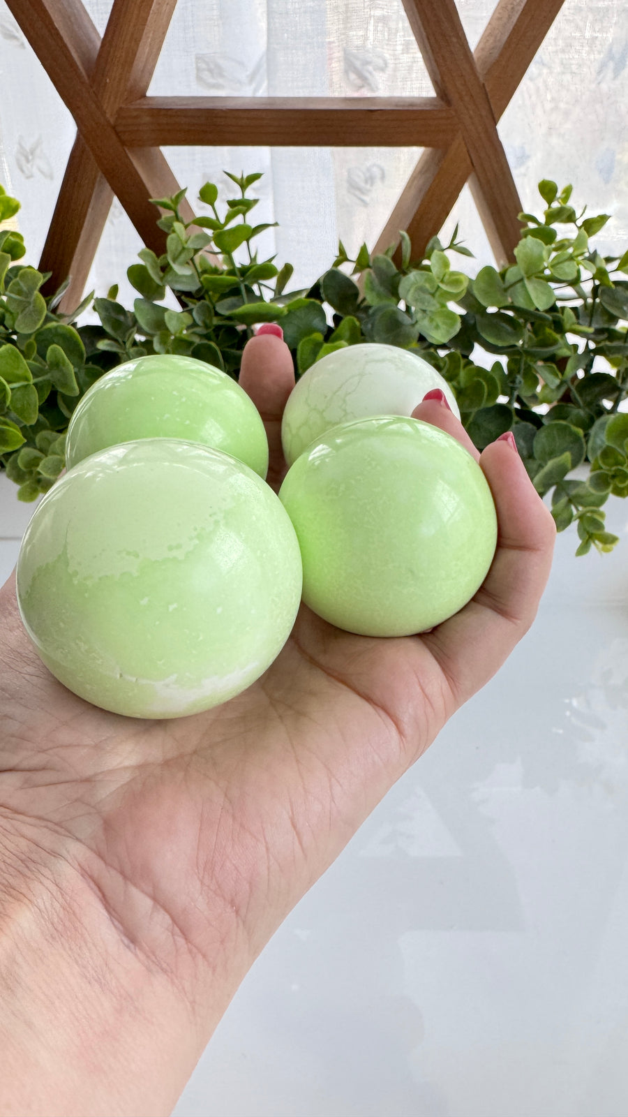 Chrysoprase Sphere for Hope and Perspective, Citron Magnesite, You Pick!