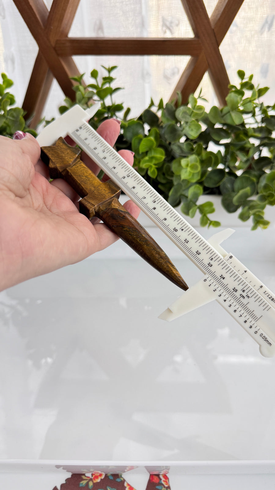 Star Athame for Boundaries and Confidence, Tiger's Eye 5