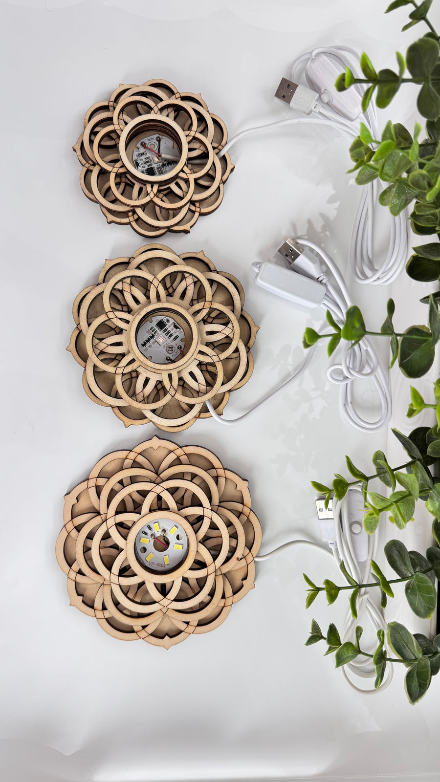 Color Flower of Life Lighted Sphere Stand, COLORED LED Light Stand, 3 Sizes to Choose