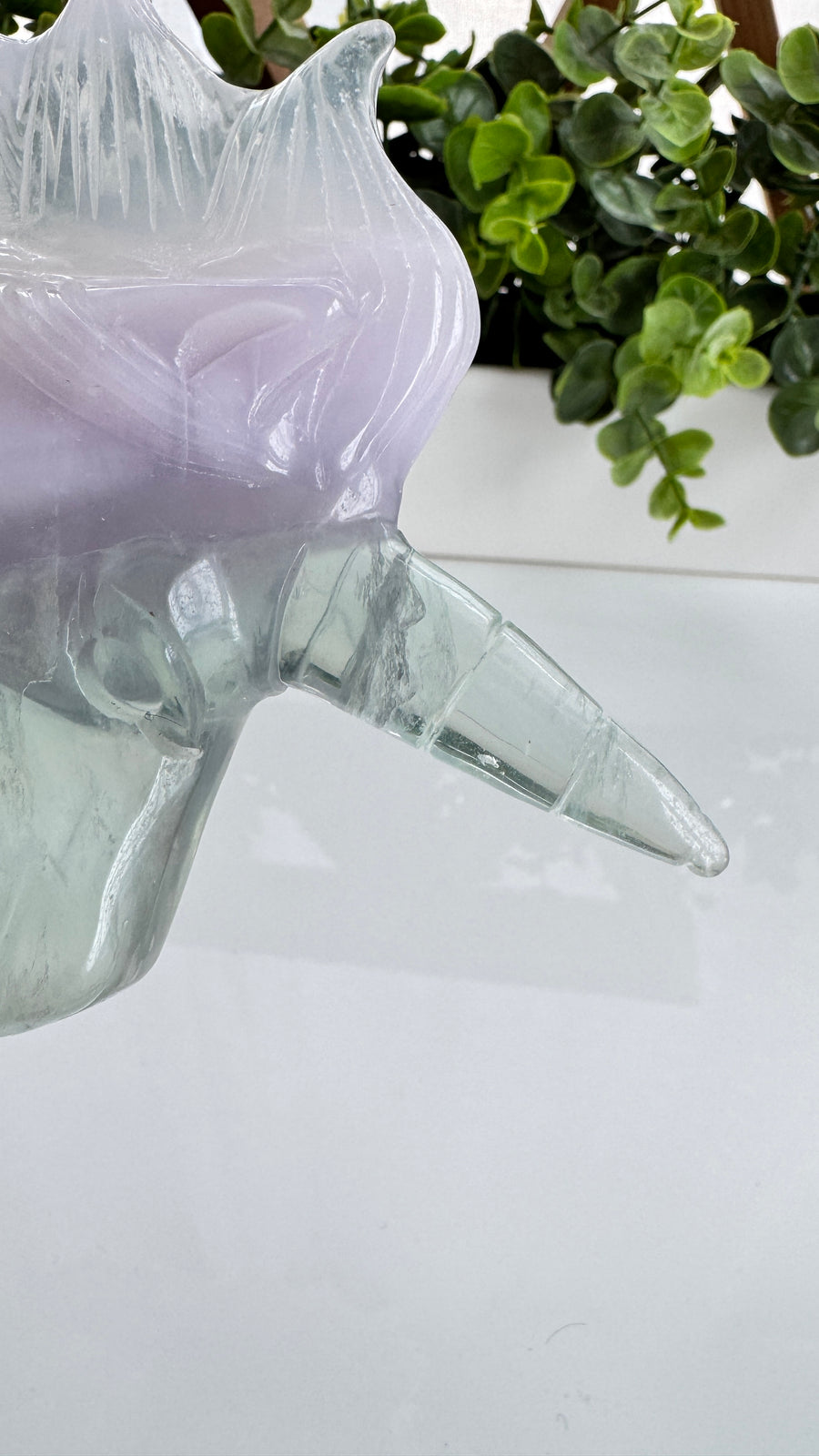 Rare Lavender Fluorite Unicorn for Insight and Creativity, 5