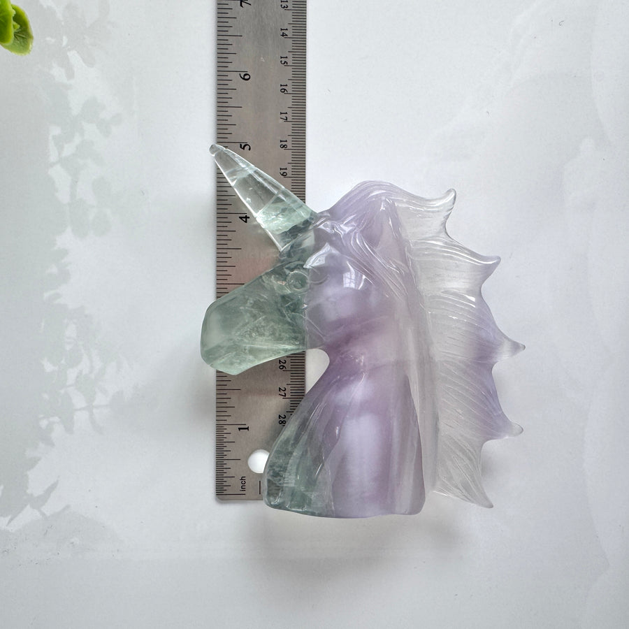 Rare Lavender Fluorite Unicorn for Insight and Creativity, 5