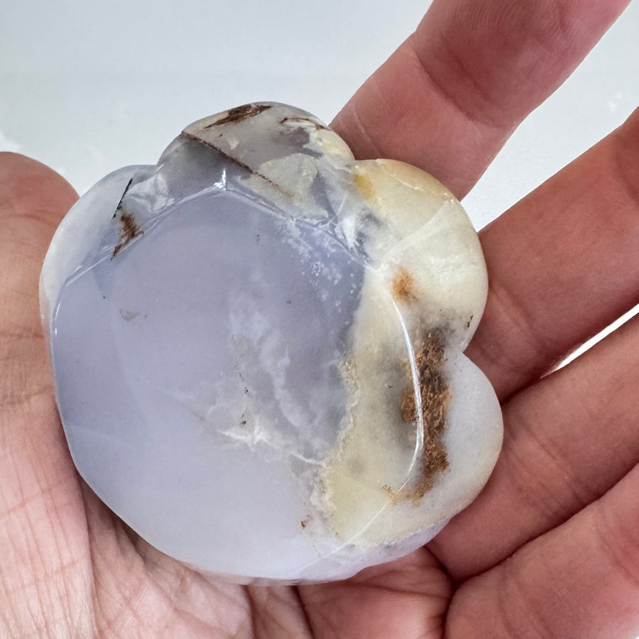 Blue Chalcedony Crystal Flower 2.5