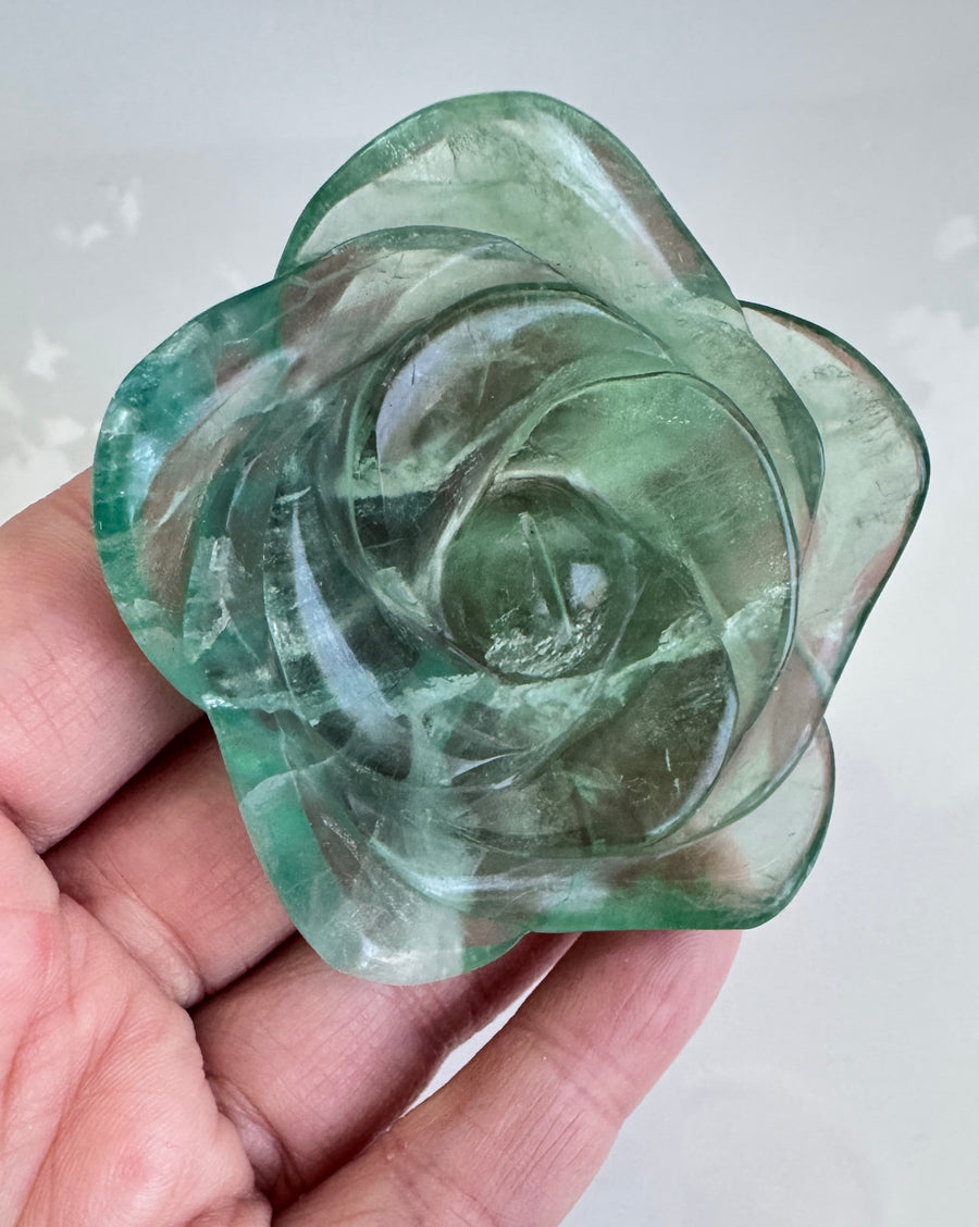 Fluorite Crystal Flower 2.5