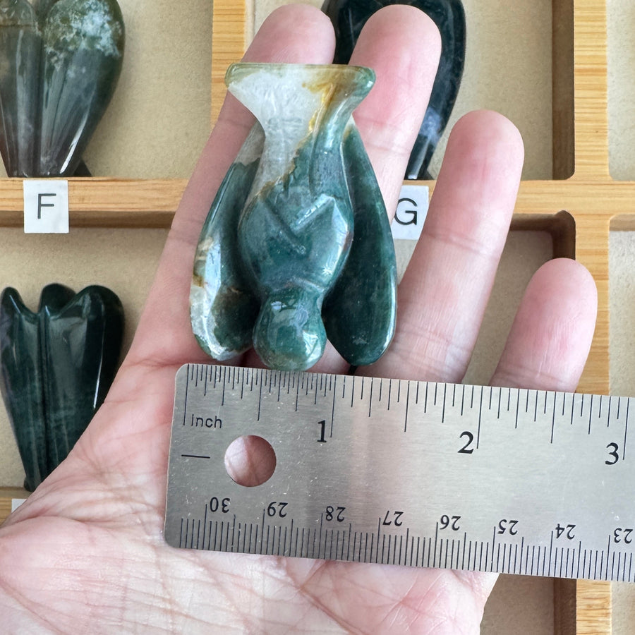 Moss Agate Blessing Angel for Peace and Stability 2