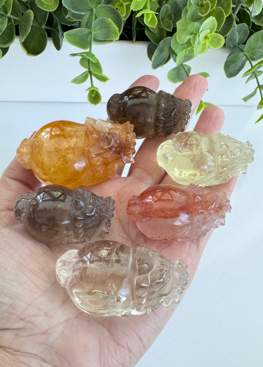 Lucky Crystal Dragon Turtle to Align with Your Purpose, YOU CHOOSE 1.5-2.5