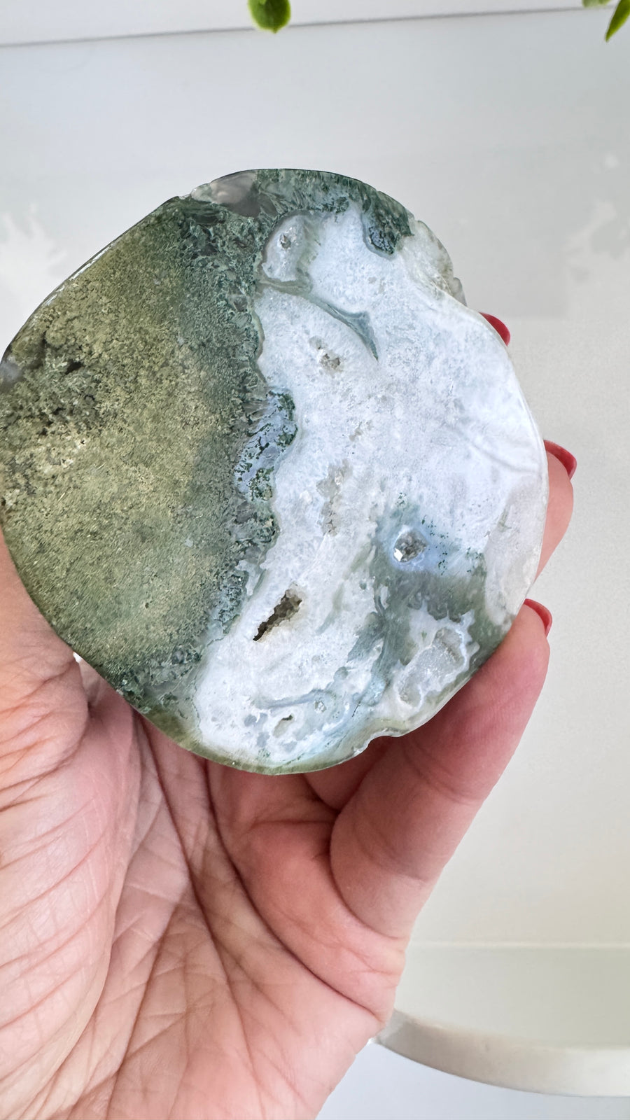 Moss Agate Dragon for Stable Growth, 4.25