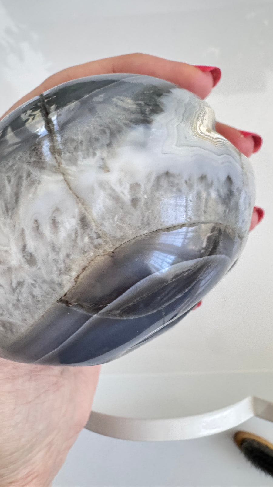 DISCOUNTED Druzy Agate Crystal Skull 3.5