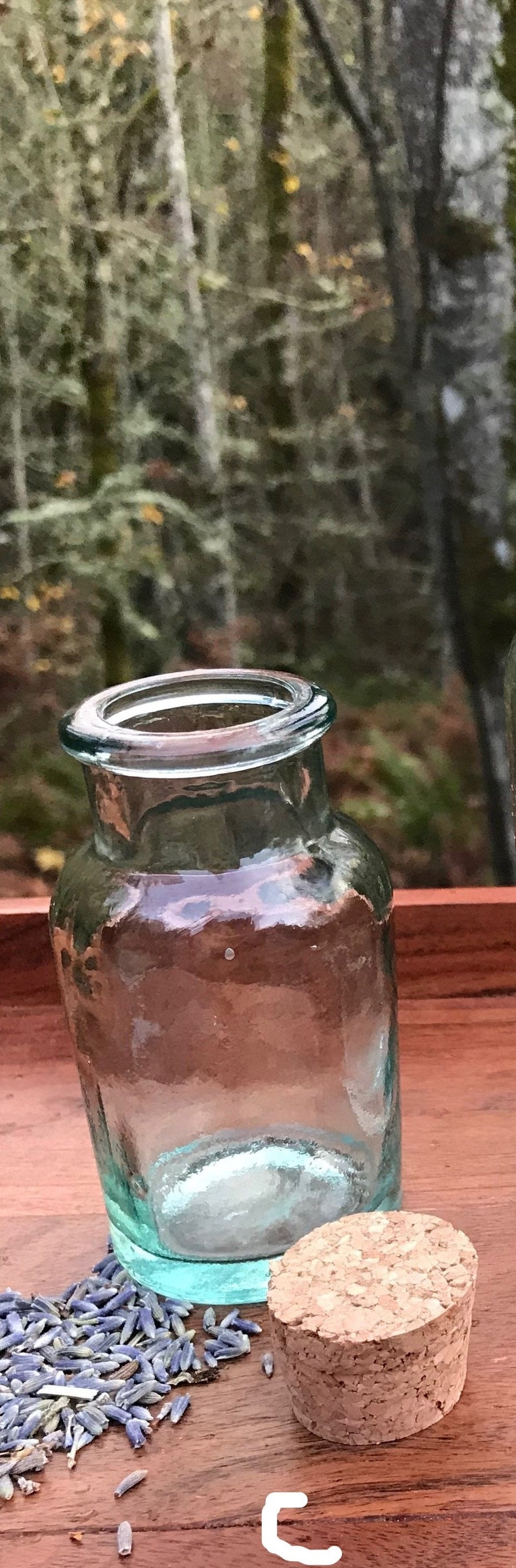 Empty Spell Jar, Apothecary, Potion, Spice Jars in Recycled Spanish Green Glass with Lid, Cork or Screw Top