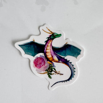 Dragon Rose Vinyl Decal Sticker Talisman 3
