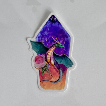 Dragon Crystal Vinyl Decal Sticker Talisman 3