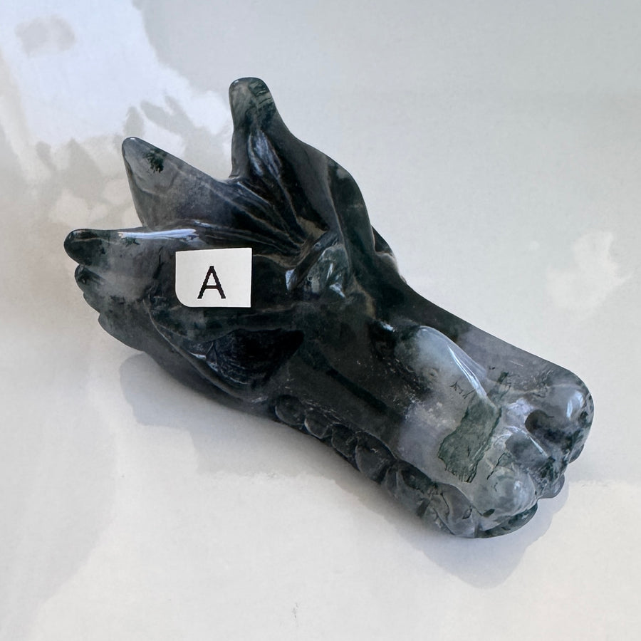 Moss Agate Dragon, You Choose 2-2.5