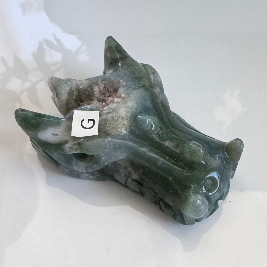 Moss Agate Dragon, You Choose 2-2.5