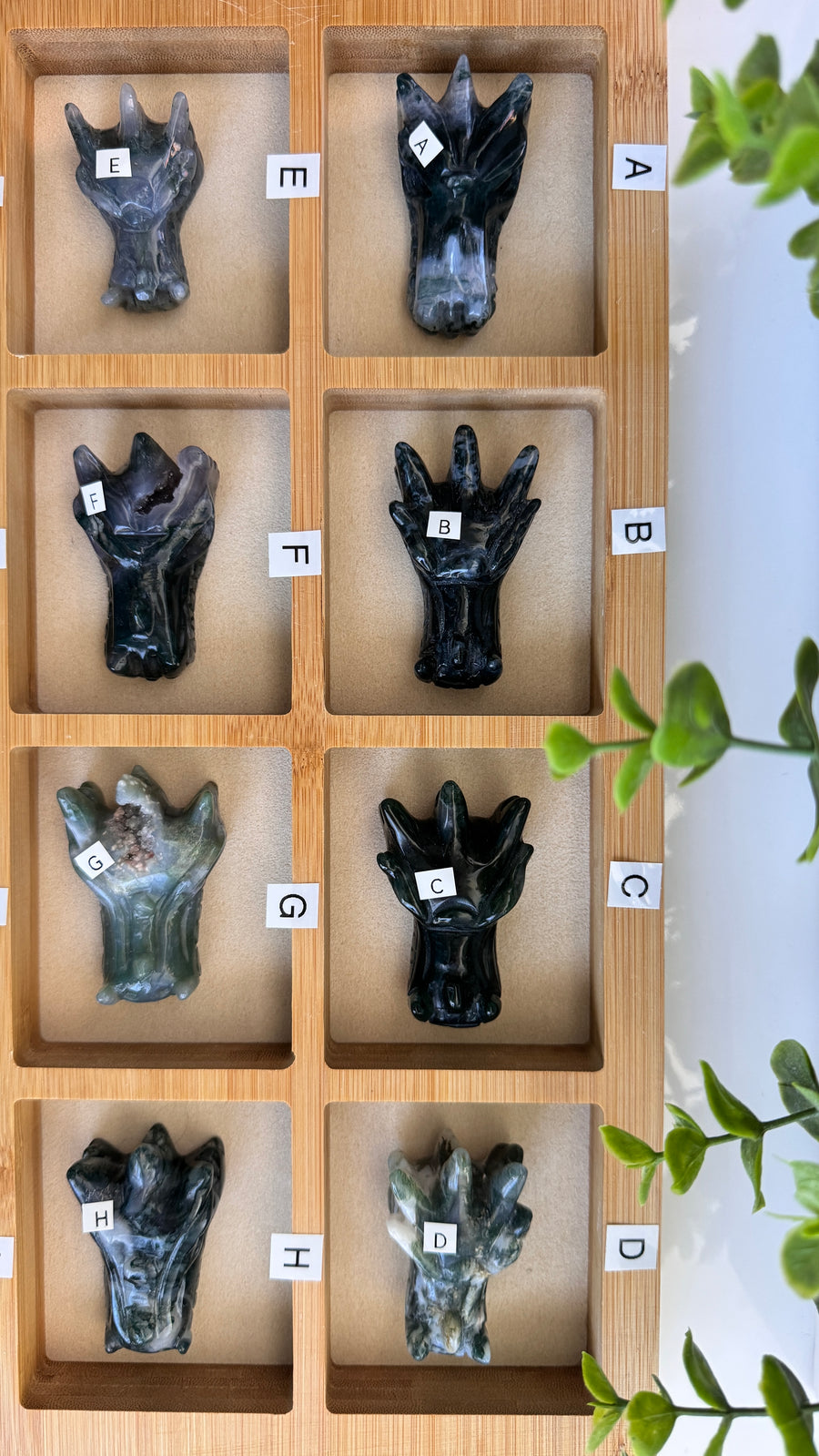 Moss Agate Dragon, You Choose 2-2.5