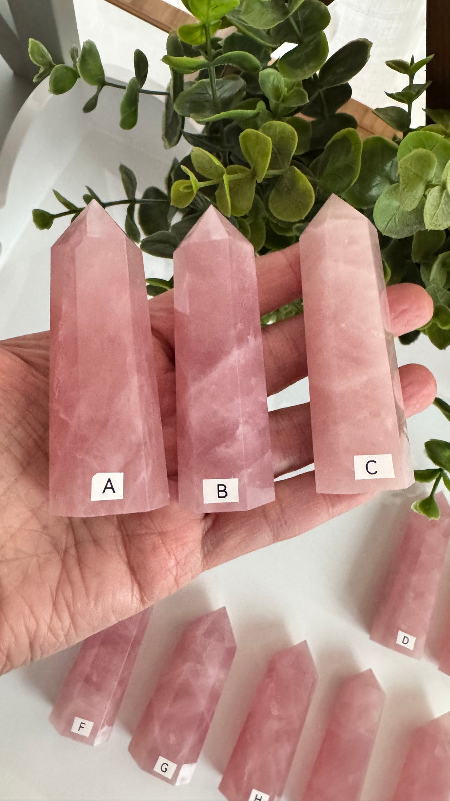 Rose Quartz High Grade Tower for Love Expansion, 3.25 inch Point, You Choose