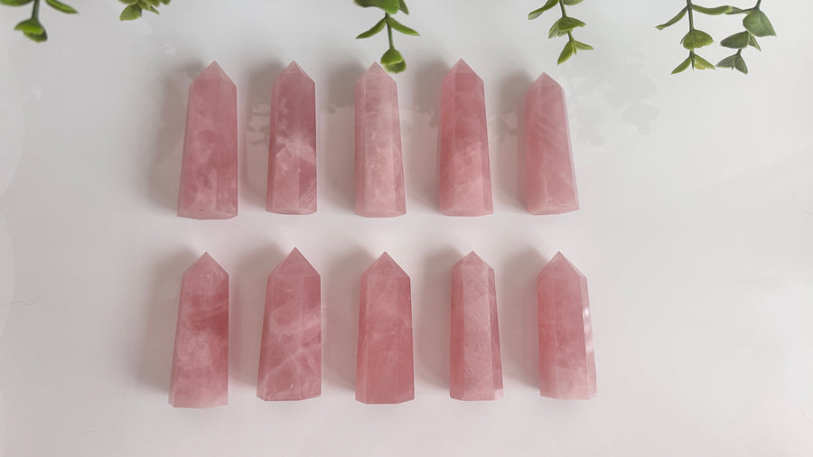 Rose Quartz High Grade Tower for Love Expansion, 3.25 inch Point, You Choose