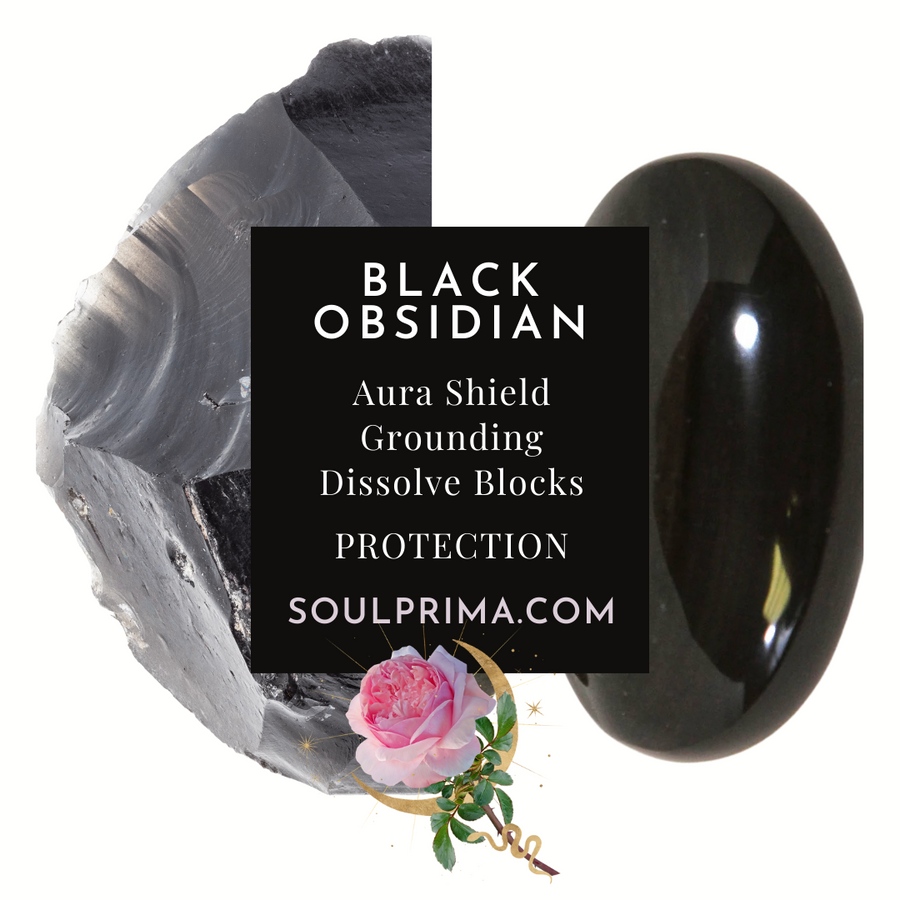 Black Obsidian 8 mm Natural Crystal Bracelet, Stretchy