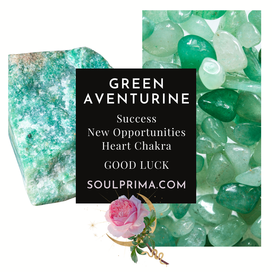 Green Aventurine or Lepidolite Ankh for Abundance and Stability, 2 Inch