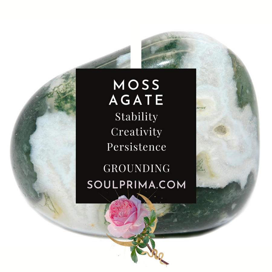 Moss Agate Heart Bowl for Stable Growth, 2