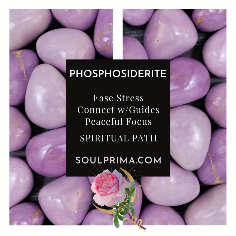 Phosphosiderite 8 mm Deep Purple Natural Crystal Bracelet, Stretchy