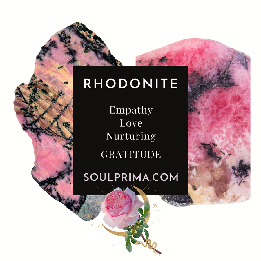 Rhodonite 8 mm Bracelet for Nurturing, Stretchy