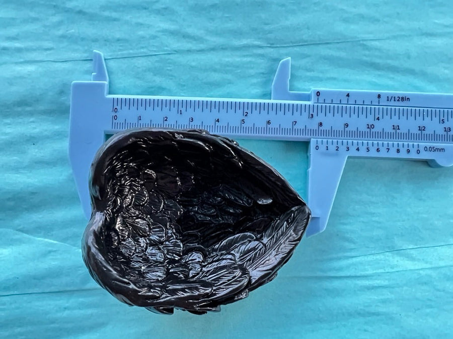 Black Raven Wings Bowl, Resin, Small, Angel Wings