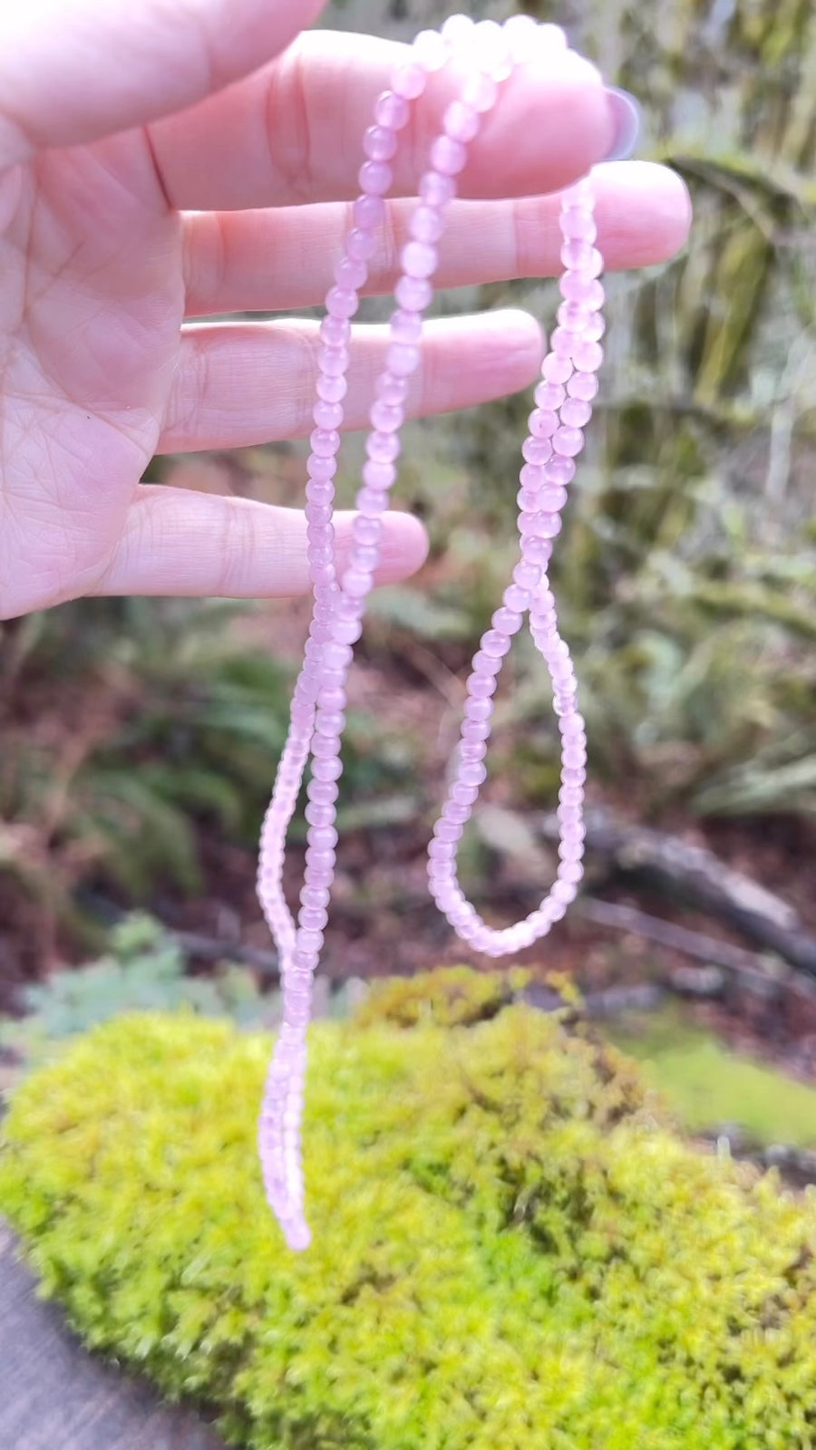 Stretchy Crystal Wrap 4-6 mm Bracelet/Necklace, Choose Your Favorite Rose Quartz or Amethyst