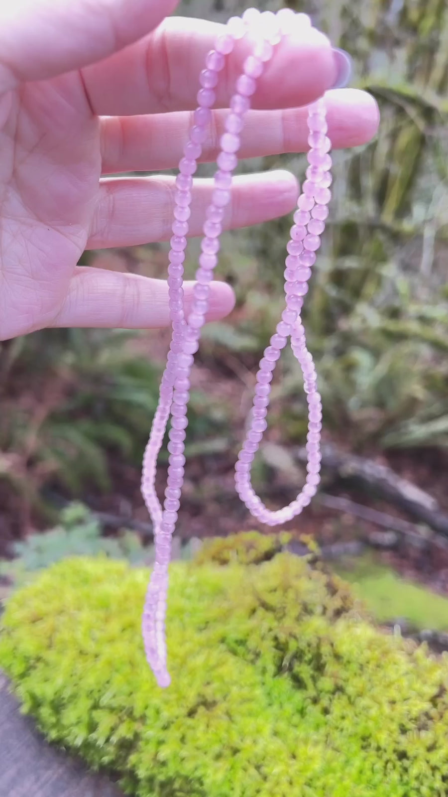 Stretchy Crystal Wrap 4-6 mm Bracelet/Necklace, Choose Your Favorite Rose Quartz or Amethyst