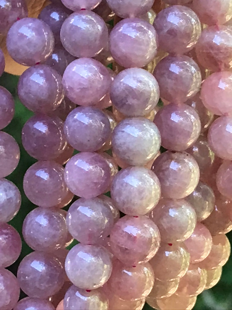 Lavender Rose Quartz 8 mm High Grade Natural Crystal Bracelet, Stretchy