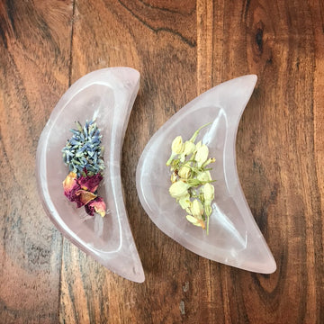 You Pick! Rose Quartz Moon Bowl 4